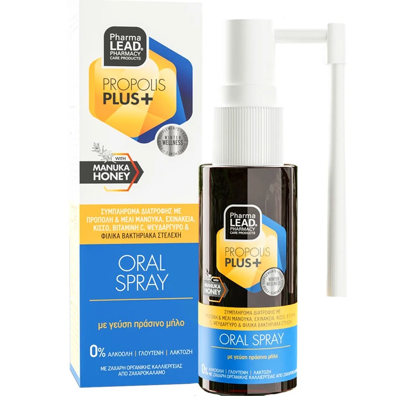 Pharmalead Propolis Plus+ Oral Spray Σπρέι για τον Ερεθισμένο Λαιμό & τον Βήχα, 30ml