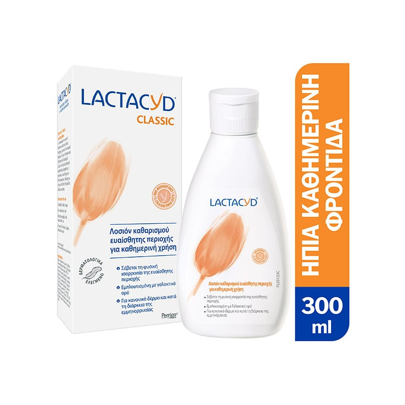 Lactacyd Classic Intimate Washing Lotion Καθαριστικό Ευαίσθητης Περιοχής, 300ml