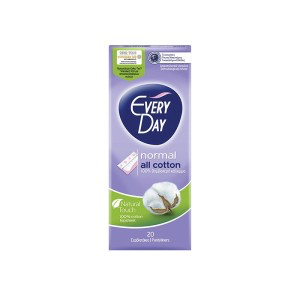 EveryDay All Cotton Normal Σερβιετάκια με 100% Βαμβακερό Κάλυμμα, 20τεμ