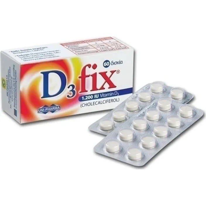 Uni-Pharma D3 Fix 1.200IU, 60tabs