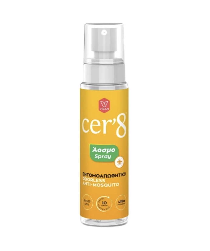 Cer'8 Άοσμο Εντομοαπωθητικό Spray, 100ml