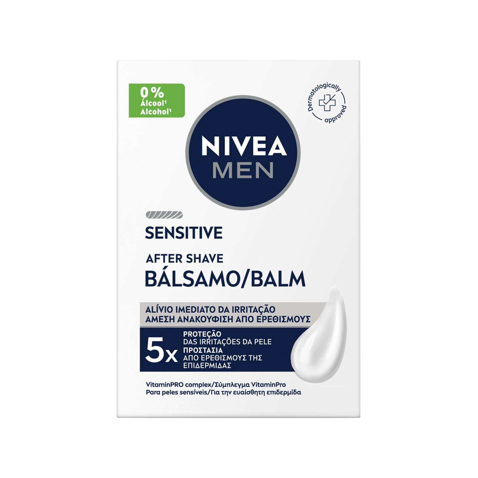 Nivea Sensitive After Shave Balsam 0% Alcohol No Burning 100ml