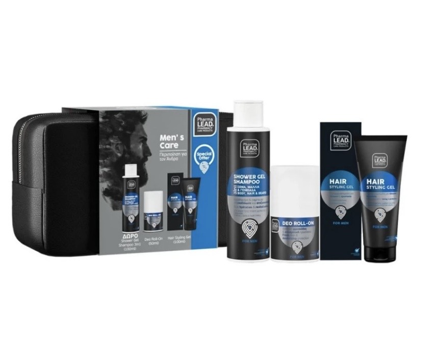PharmaLead Men Πακέτο Shower Gel -Shampoo 3 in 1 100ml & Deo Roll-On 50ml & Face Cream 50ml PHARMALEAD | Φαρμακείο Κατιρτζόγλου