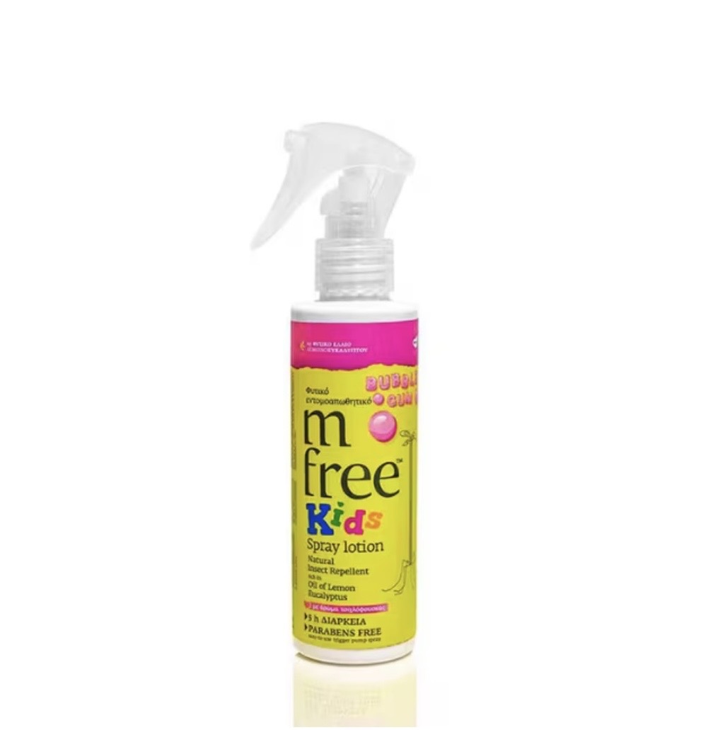 Benefit M Free Kids Spray Lotion Φυτικό Εντομοαπωθητικό Bubble Gum 125ml