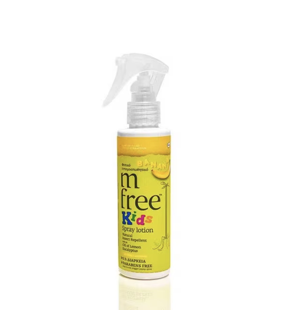 Benefit M Free Kids Spray Lotion Φυτικό Εντομοαπωθητικό Banana 125 ml