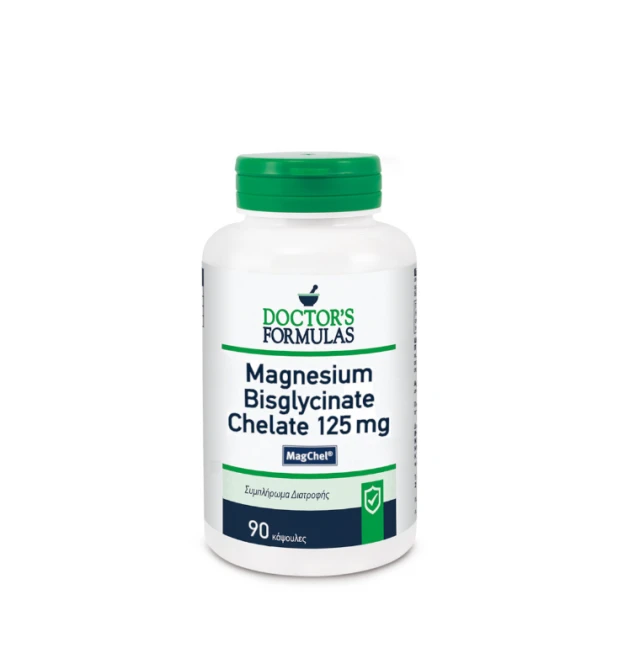 Doctor's Formulas Magnesium Bisglycinate Chelate 125mg, 90caps DOCTOR'S FORMULAS | Φαρμακείο Κατιρτζόγλου
