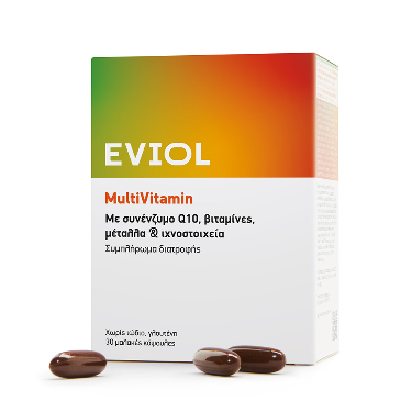 Eviol MultiVitamin Πολυβιταμίνη για Ενέργεια & Τόνωση, 30 caps EVIOL | Φαρμακείο Κατιρτζόγλου