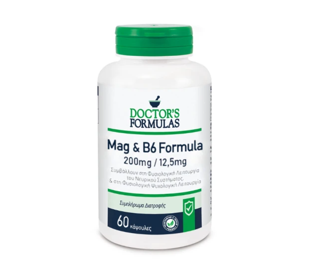 Doctor's Formulas Mag & B6 Formula, 60caps DOCTOR'S FORMULAS | Φαρμακείο Κατιρτζόγλου